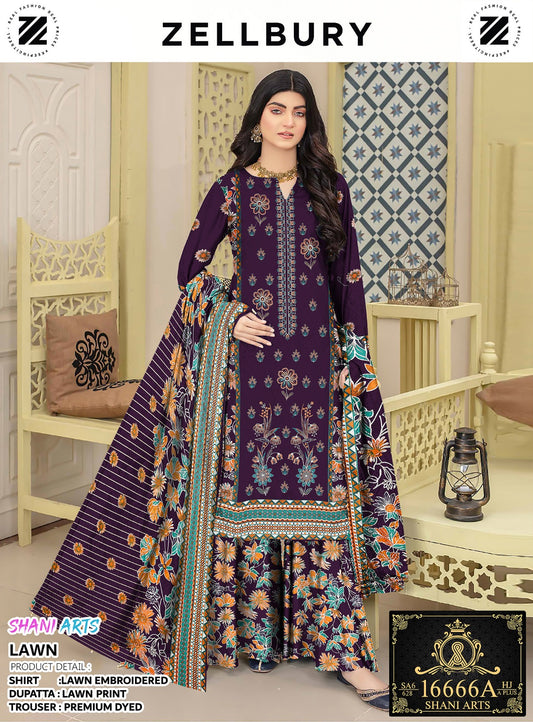 Embroidered Shirt Shalwar Dupatta